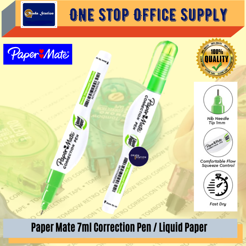 Papermate Correction Pen Mini White 3.5ml