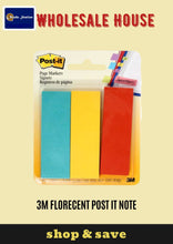 Load image into Gallery viewer, 3M FLORECENT MEMO PAD STICKY NOTE
