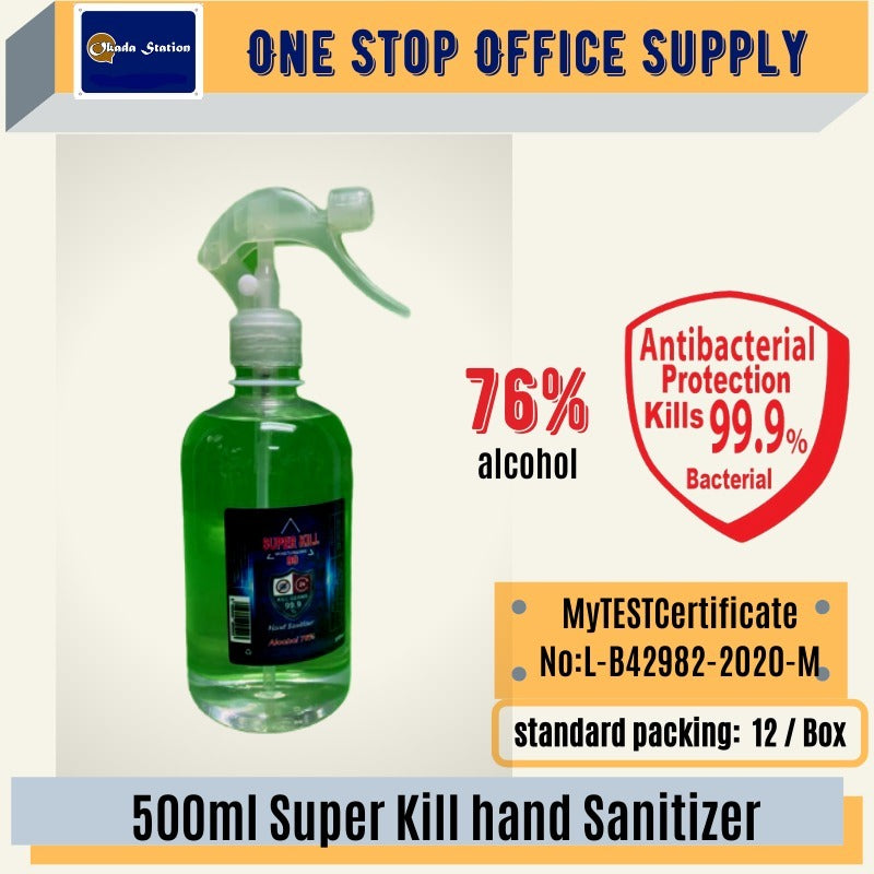 SUPER KILL 99 HAND SANITIZER LIQUID 500ML