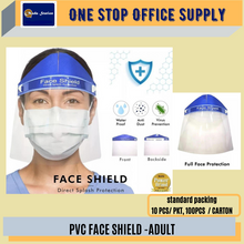 Load image into Gallery viewer, PVC Adult Face Shield / Transparent Full Face Shield / Protective Face Shield / Clear Face Shield
