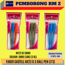 Load image into Gallery viewer, (RM2) Faber-Castell NX23 Ball Pen 0.5 Set (3 in1) / Ball Pen / NX23 / 0.5mm Ball Pen
