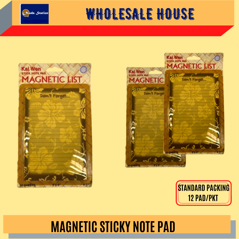 (RM2) OKADA MAGNETIC STICK NOTE PAD / MAGNETIC NOTE PAD / NOTE PAD