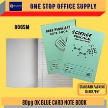 Load image into Gallery viewer, (RM2) OKADA A4 Blue Cover Science Practical Notebook / Buku Nota Sains / Blue Cover / 80pages
