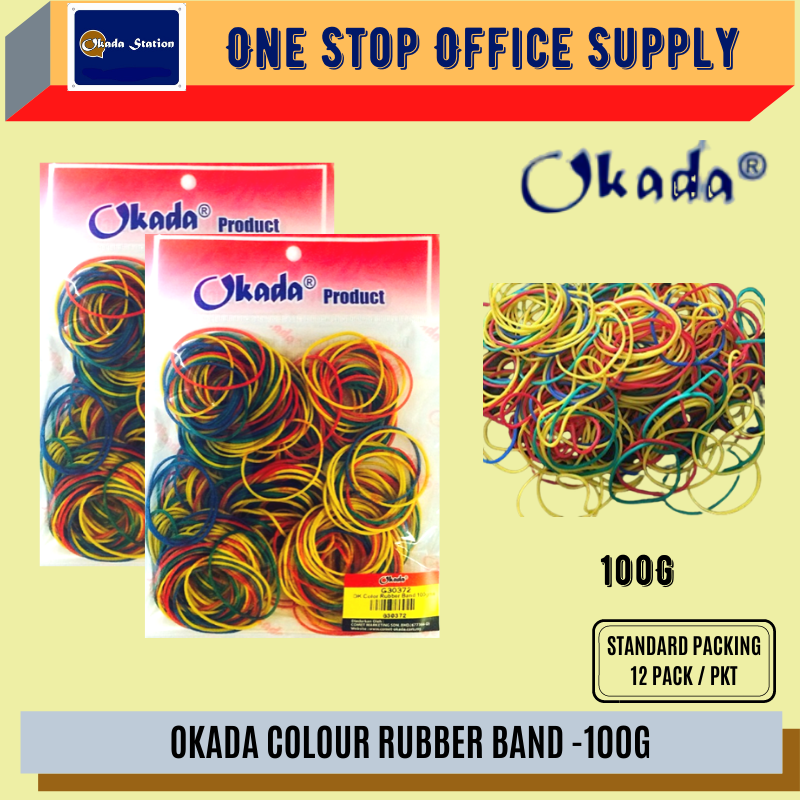 COLOUR RUBBER BAND -100G