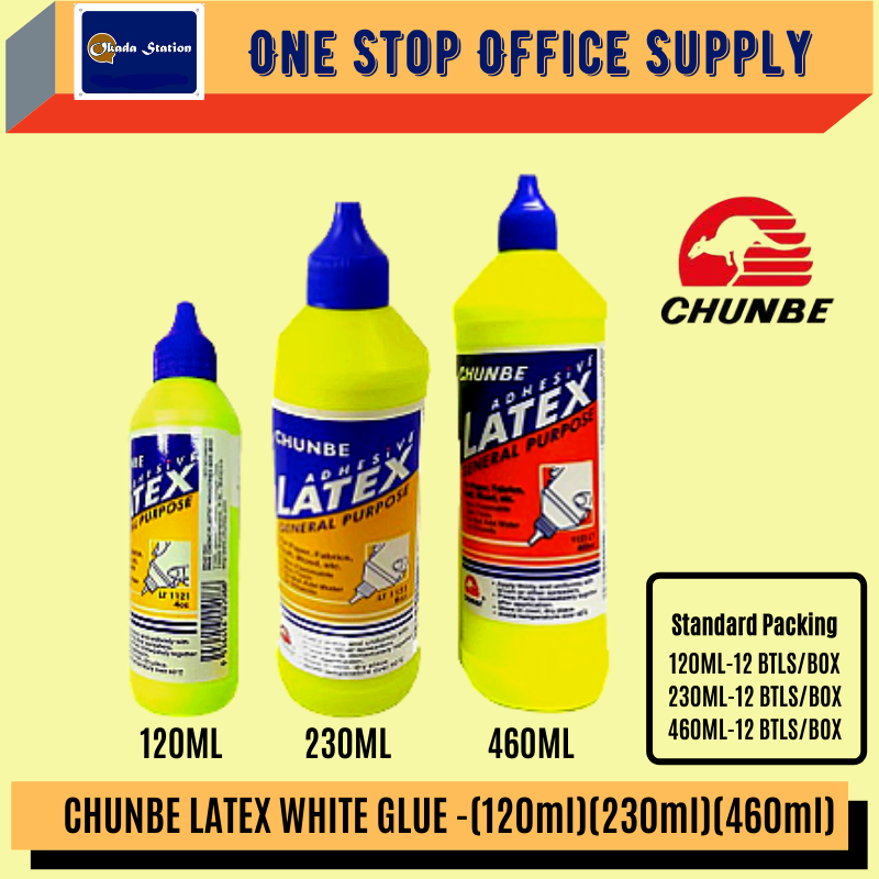 Chunbe White Latex Glue (120ml/230ml/460ml) / White Glue / Multi-Purpose Glue / Latex Glue