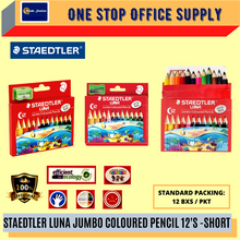 Load image into Gallery viewer, Staedtler Luna Jumbo Colored Pencil (Short)12S / Colour Pencil / Pensel warna / Jumbo Color Pencil
