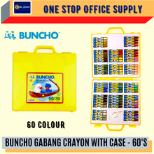 Load image into Gallery viewer, Buncho Gabang Oil Pastel Crayon (60&#39;S) / Buncho Crayon / Oil Pastel / Gabang Crayon / Crayon in box #60 Colour
