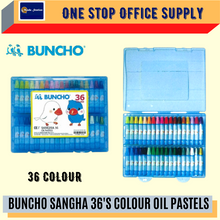 Load image into Gallery viewer, BUNCHO Sangha Oil Pastels Crayon (36&#39;S) / Buncho Crayon / Oil Pastel / Shangha Crayon / Buncho #36 Colour
