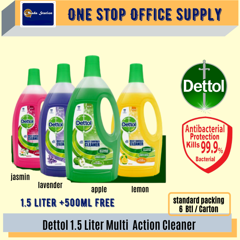 Dettol Multi Action Cleaner Liquid 1.5L / Multipurpose Cleaner / Multi Surface / Dettol Detergent (1.5L) / Dettol Liquid