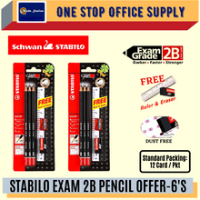 Load image into Gallery viewer, STABILO Exam Grade 2B Pencil Set/Exam Set/Blister Pack 6 In 1 - (1&#39;s)
