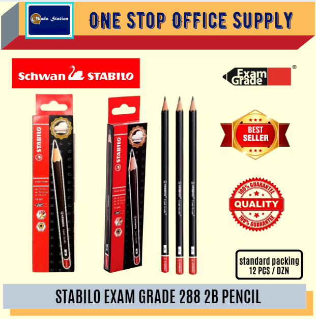 Stabilo 2B Exam Grade Pencil (12PCS/BX) / Exam Grade 2B Pencils / 2B Pensel