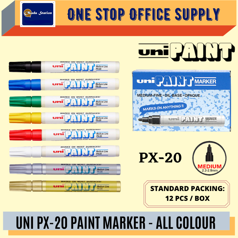 UNI Paint Marker PX-20 / Medium Fine Point / Marker Cat / Paint Marker / PX 20