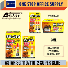 Load image into Gallery viewer, (RM2) Astar Super Glue 3ML (Sg-110) / Gam Gajah / Leather Glue / Super Strong Glue
