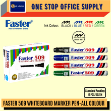 Load image into Gallery viewer, Faster 509 Whiteboard Marker Pen (Chisel) /  Marker Pen / Whiteboard Marker / Chisel Point / 509 Marker
