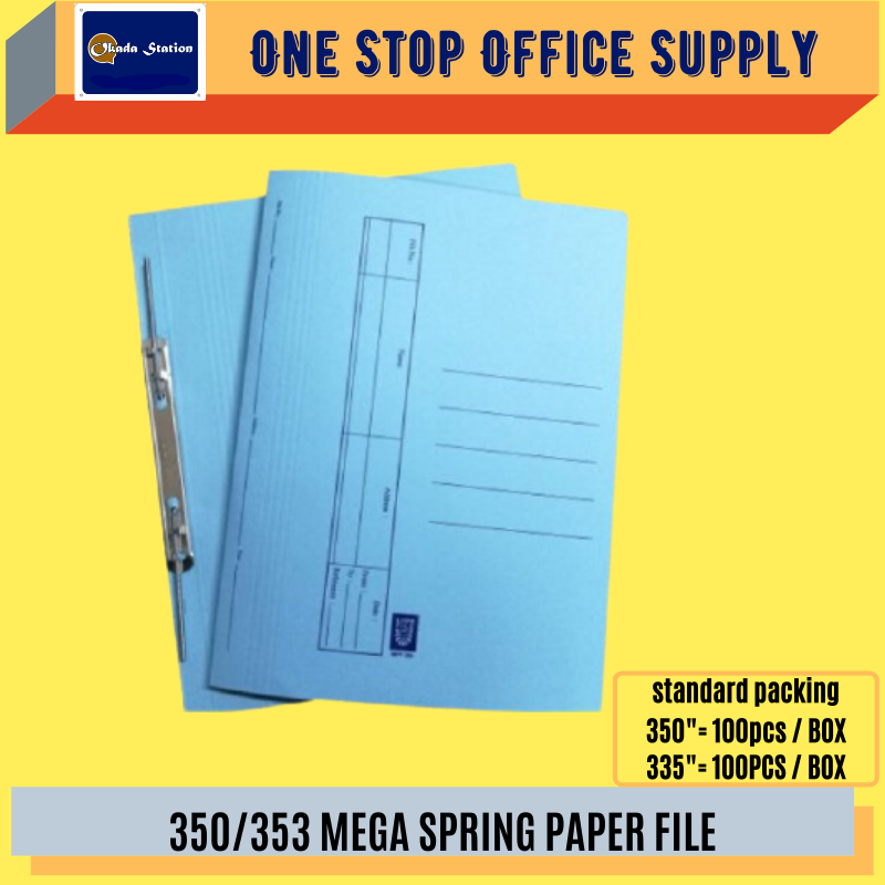 OKADA Mega Spring File 350 / Thick Spring File / Manila Spring File / FILE MANILA