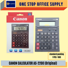 Load image into Gallery viewer, CANON CALCULATOR AS-2200 (Original) /Canon Calculator / AS2200 Calculator / 12 Digits Calculator / Desktop Calculator
