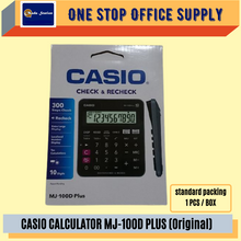 Load image into Gallery viewer, CASIO CALCULATOR MJ-100D PLUS (Original) / 10 Digits / Casio Calculator / Calculator Plus / Desktop Calculator
