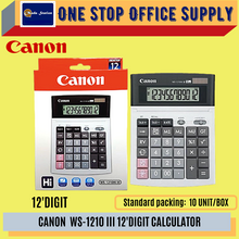 Load image into Gallery viewer, CANON CALCULATOR WS-1210HI III (Original) / Canon Calculator / WS1210 Calculator / 12 Digits Calculator
