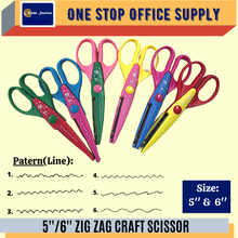 Load image into Gallery viewer, 6&quot; ZIG ZAG CRAFT SCISSORS
