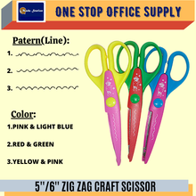 Load image into Gallery viewer, 6&quot; ZIG ZAG CRAFT SCISSORS
