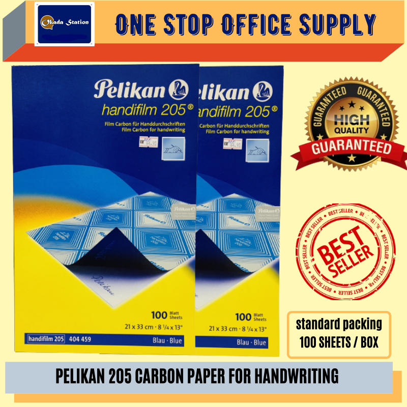 PELIKAN 205 HANDIFILM CARBON PAPER (BLUE) / Carbon Paper / 100PCS / 210mm x 300mm