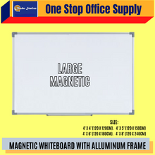 Load image into Gallery viewer, MAGNETIC WHITEBOARD WITH FRAME (PAPAN PUTIH) / WHITE BOARD / MAGNETIC / PAPAN PUTIH-LARGE
