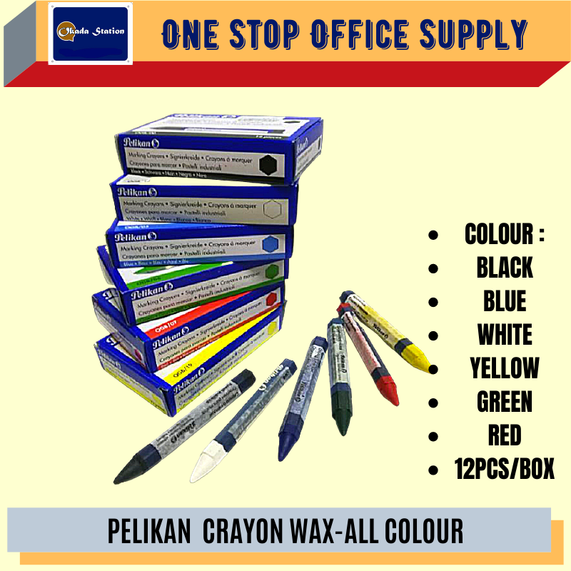 PELIKAN MARKING CRAYON-12 PCS /PELIKAN/ MARKING CRAYON/#ALL COLOUR