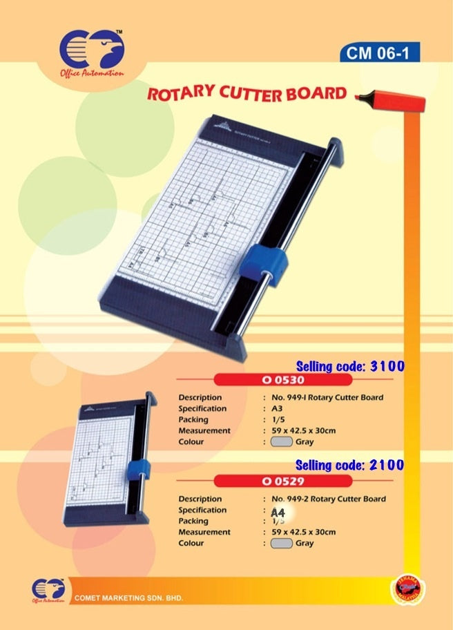 ROTARY CUTTER BOARD -A4 & A3 /PEMOTONG KERTAS