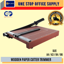 Load image into Gallery viewer, OKADA Wooden Paper Cutter Trimmer (B6/B4/A4/A3) / Photo Cutter / Paper Cutter / Paper Trimmer Machine / Pemotong Kertas
