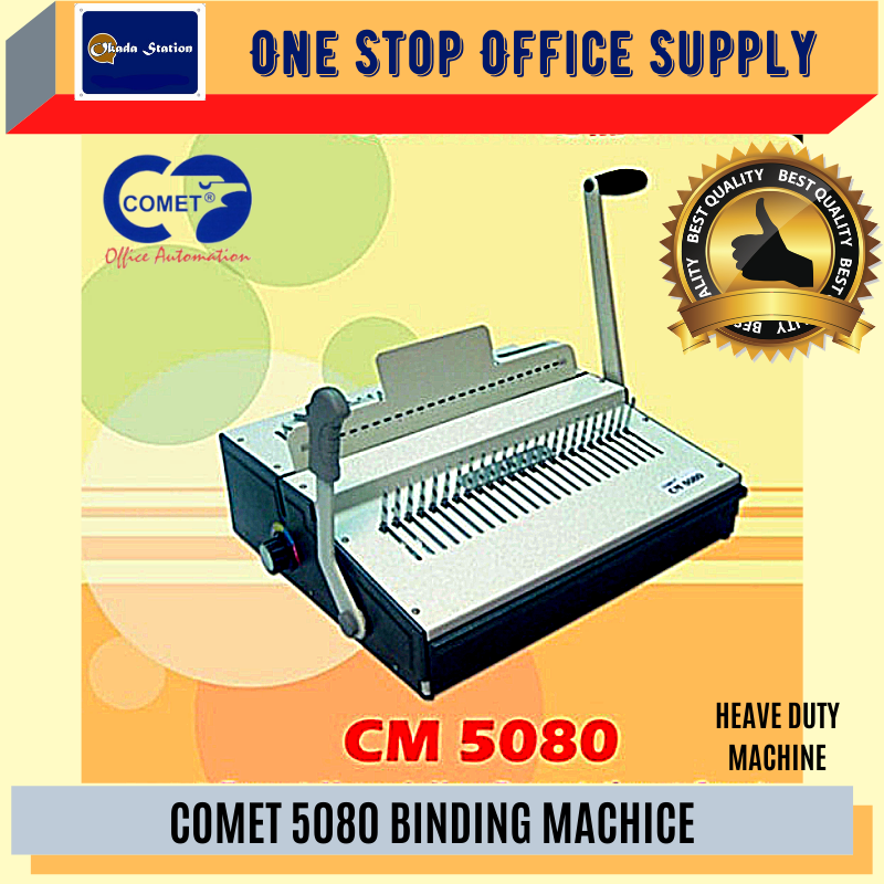 COMET CM-5080 Heavy Duty Binding Machine / Comb Binding Machine / Heavy Duty Binder / Office Machine