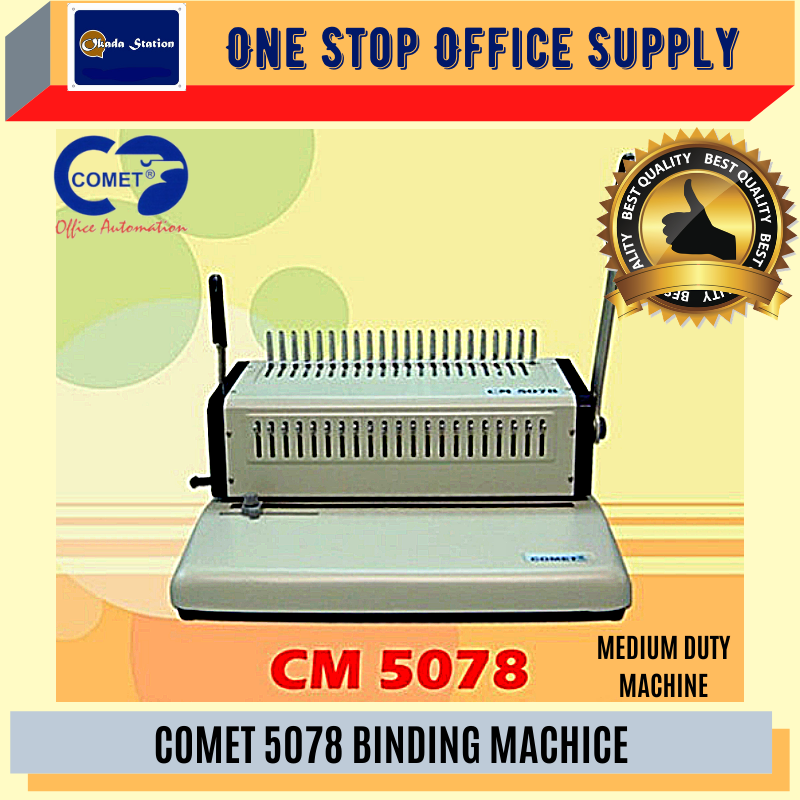 COMET CM-5078 Heavy Duty Binding Machine / Comb Binding Machine / Heavy Duty Binder / Office Machine