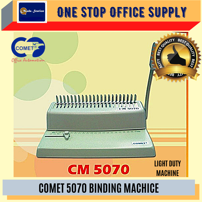 COMET CM-5070 Light Duty Binding Machine / Comb Binding Machine / Light Duty Binder / Office Machine