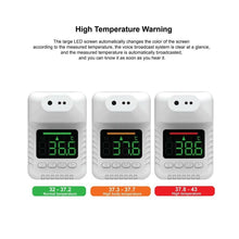 Load image into Gallery viewer, STEP ON SANITIZER STAND WITH INFARED THERMOMETER SET
