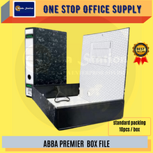 Load image into Gallery viewer, ABBA BOX FILE (75MM) / 3 Inch Box File / Box File With Clip / File Storage / Document Box / ABBA Box File
