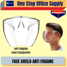 Load image into Gallery viewer, PVC Face Shield / Face Shield With Glasses / Full Face Shield / Face Shield / Reusable Face Shield / Transparent Shield
