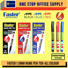 Load image into Gallery viewer, Faster 700 Permanent Marker-1.0 point (Red/Black/Blue/Green) /NAME PEN/ Marker Pen/ Faster 700 Permanent Marker
