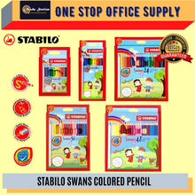 Load image into Gallery viewer, Stabilo Swans Colour Pencils Box 12S 12L 24L 36L 48L / Pensel Warna / Colour Pencil Box / Swans Color
