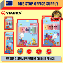 Load image into Gallery viewer, Stabilo Premium Colour Pencils Box 12S 12L 24L 36L/ Pensel Warna / Colour Pencil Box / Swans Color
