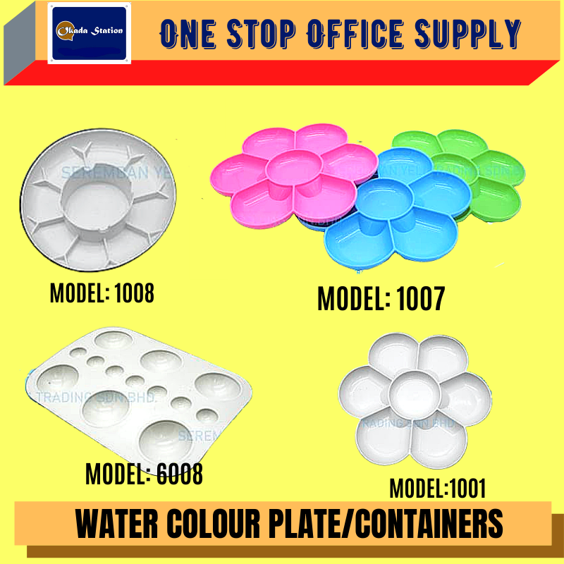 WATER COLOUR PLATE/BEKAS WARNA/COLOUR CONTAINER