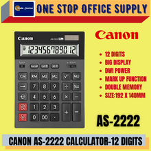 Load image into Gallery viewer, CANON CALCULATOR TX-1210 HI III / AS-2222/ 12 DIGITS/CANON / TX-1210/AS-2222/CALCULATOR
