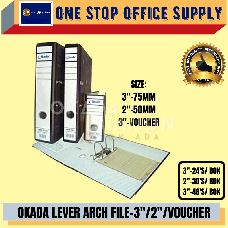 OKADA Silver Lever Arch File / Voucher File-2