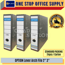 Load image into Gallery viewer, Option Lever Arch File (75MM/3 Inch) (50MM/2 Inch) / Silver Lever Arch File 2&#39;&#39; 3&#39;&#39; / OPTION File / Silver Arch File
