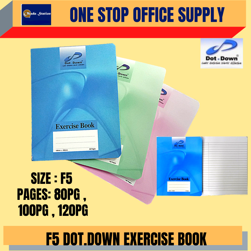 F5 DOT DOWN EXERCISE BOOK/ALL PAGES/ BUKU LATIHAN/EXERCISE BOOK