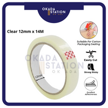 Load image into Gallery viewer, (RM2) OKADA Opp Tape (40Y) 12mm 18mm 24mm / Clear Tape / Transparent Tape / Packing Tape
