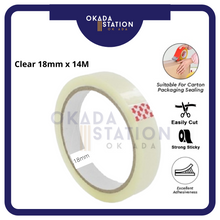 Load image into Gallery viewer, (RM2) OKADA Opp Tape (40Y) 12mm 18mm 24mm / Clear Tape / Transparent Tape / Packing Tape
