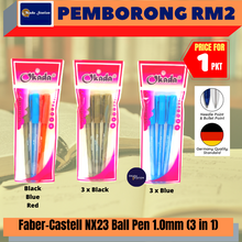 Load image into Gallery viewer, (RM2) Faber-Castell NX23 Ball Pen 1.0 Set (3 in1) / Ball Pen / NX23 / 1.0mm Ball Pen
