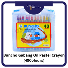 Load image into Gallery viewer, Buncho Gabang Oil Pastel Crayon (48&#39;S) / Buncho Crayon / Oil Pastel / Gabang Crayon / Crayon in box #48 Colour
