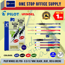 Load image into Gallery viewer, Pilot Wingel Pen (0.5mm/0.7mm) / WinGel Pen / Gel Ink Pen / Refillable Pen / Ink Gel Pen #Red/Blue/Black/Green
