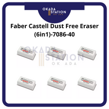 Load image into Gallery viewer, Faber-Castell Dust Free Eraser (6in1)-7086-40 / Eraser / Pemadam / Dust-Free Eraser / White Colour Eraser
