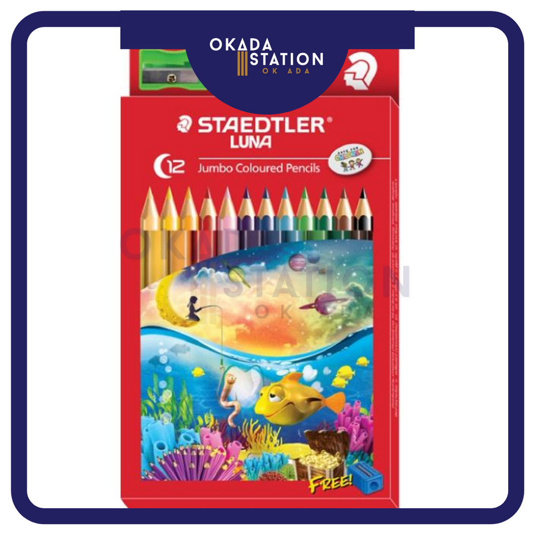 Staedtler Luna Jumbo Colored Pencil 12L / Colour Pencil / Pensel warna / Jumbo Color Pencil